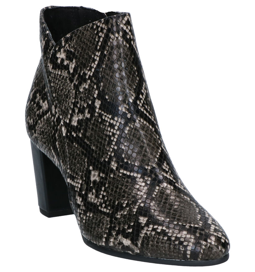 Marco Tozzi Bottines à talons en Noir en simili cuir (257570)