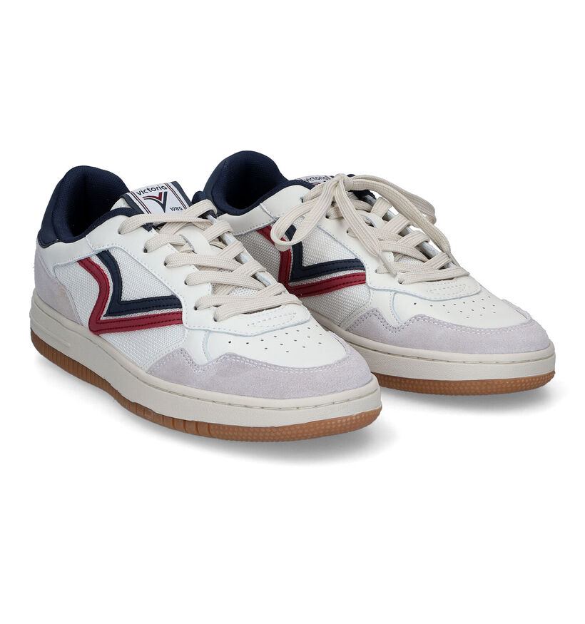 Victoria Color Logo Retro Baskets en Ecru pour hommes (314996) - pour semelles orthopédiques