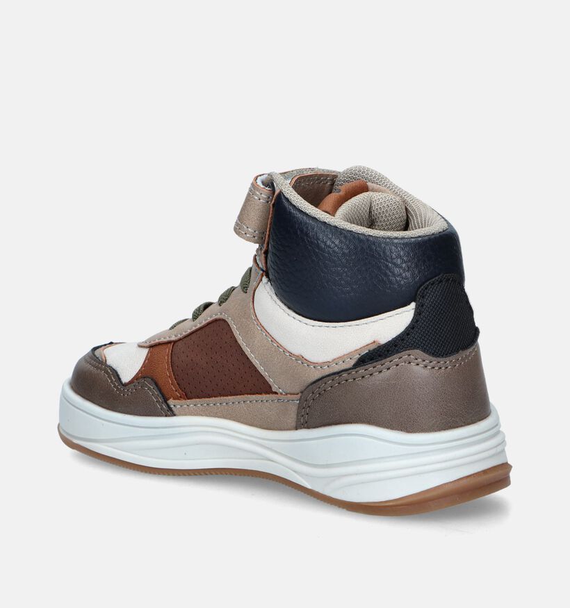 Milo & Mila Bruine Hoge schoenen voor jongens (347109)