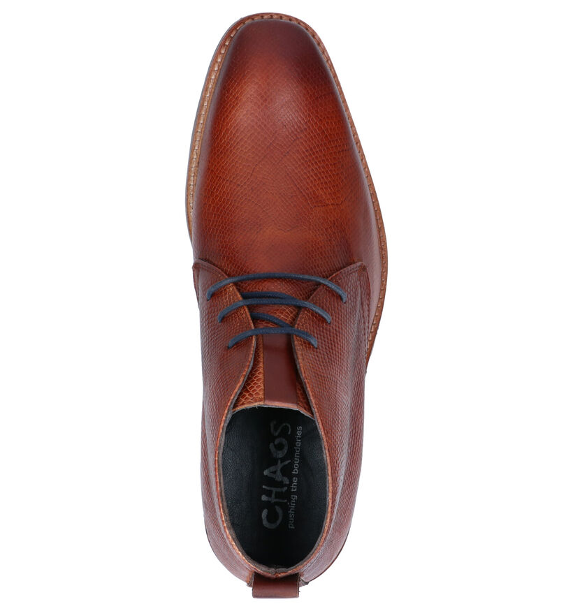 Chaos Chaussures hautes en Cognac en cuir (254862)