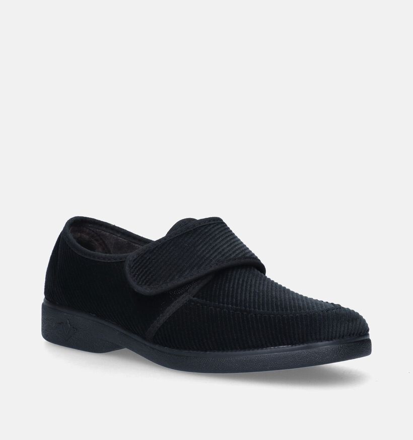 Torfs Home Pantoufles fermées en Noir pour hommes (349141)