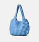 Pieces Finna Waffle Shopper Blauw voor dames (351097)