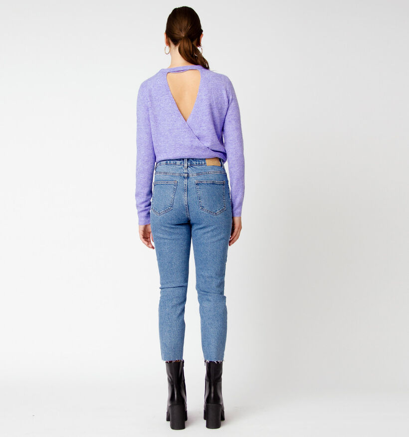 Vero Moda Brenda Straight Jeans en Bleu L30 pour femmes (318339)