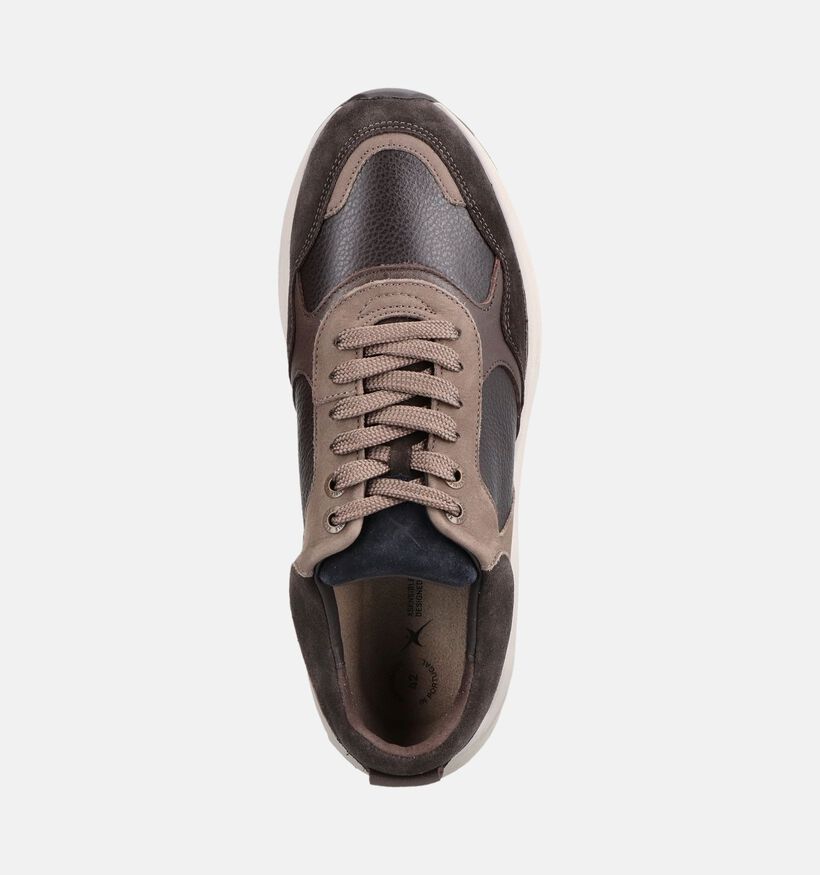 Xsensible Rialto Chaussures plates en Brun fonc&eacute; pour hommes (379243) - pour semelles orthop&eacute;diques
