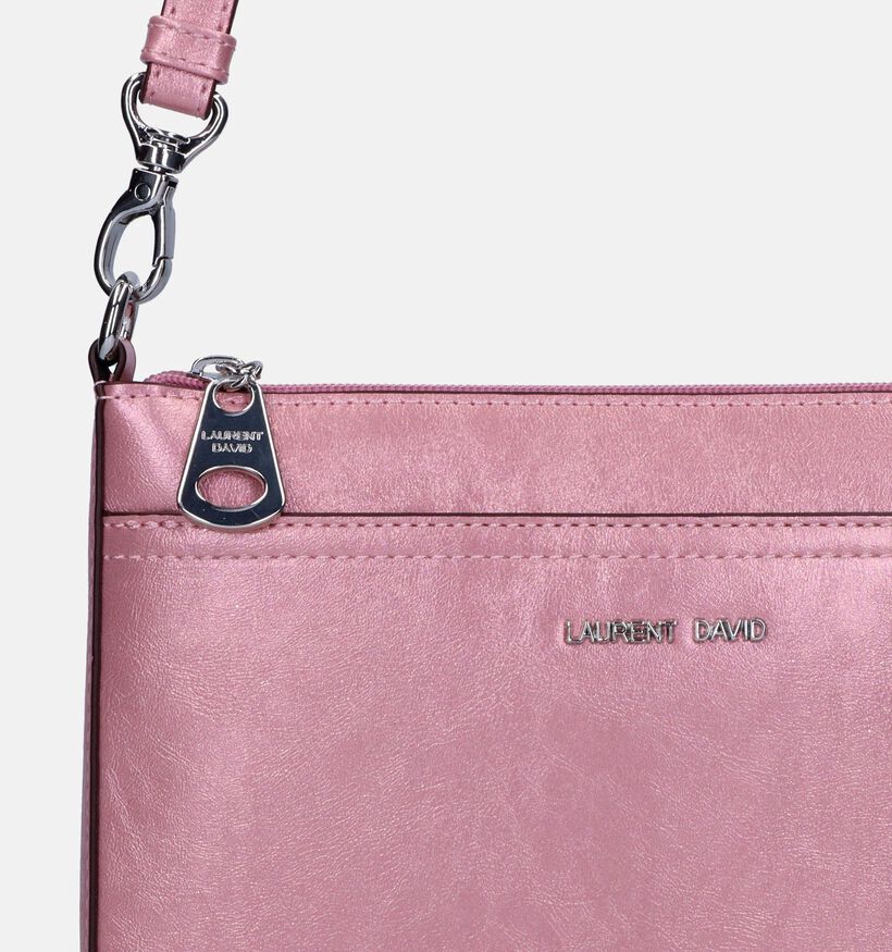 Laurent David Nos 006 Sac porté croisé en Rose pour femmes (337086)