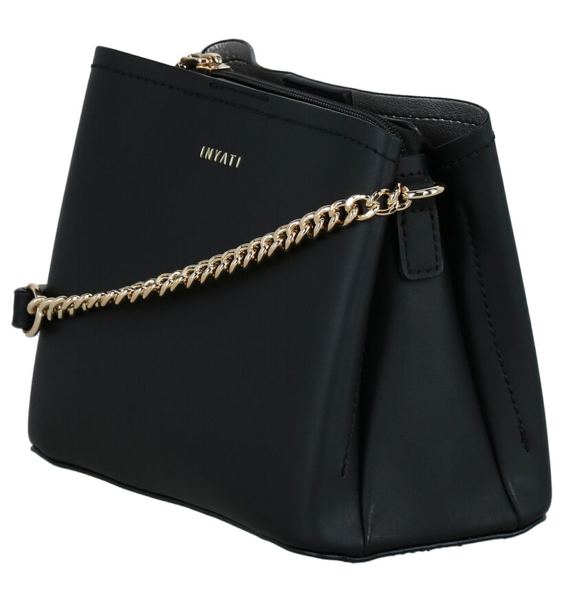 Inyati Lea Donker Sac porté croisé en Brun en simili cuir (284055)