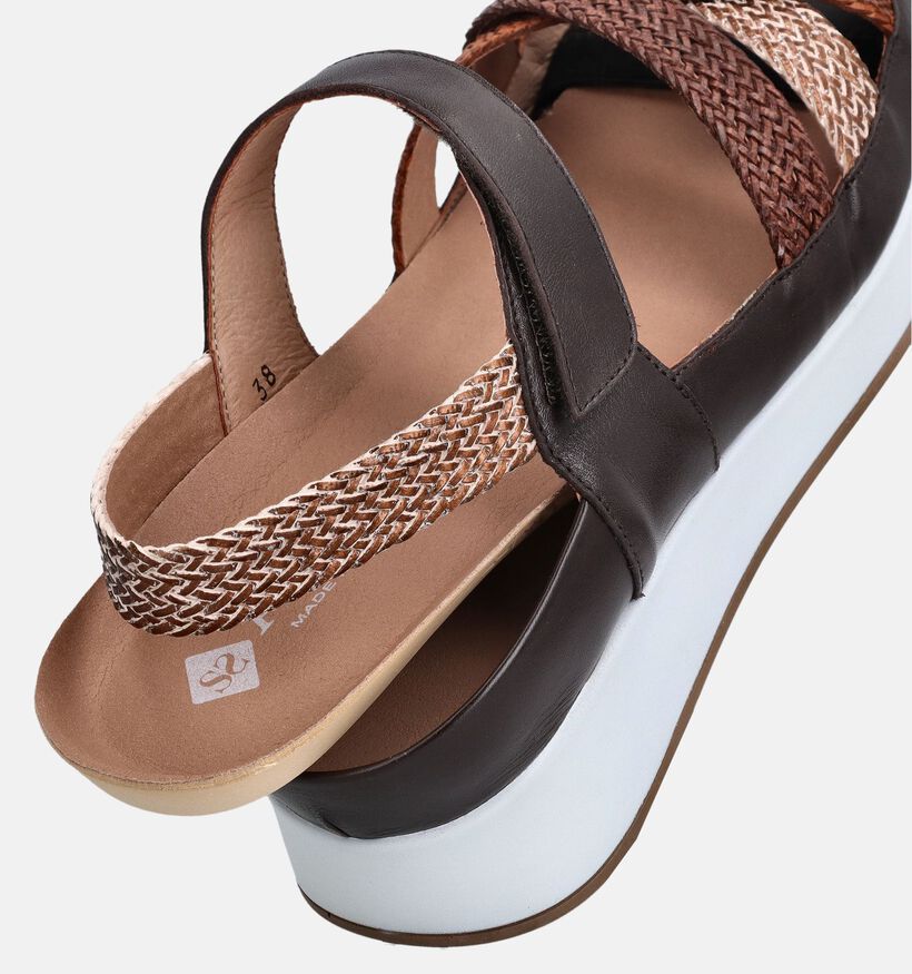 Piesanto Donkerbruine Sandalen voor Steunzolen voor dames (373794) - geschikt voor steunzolen