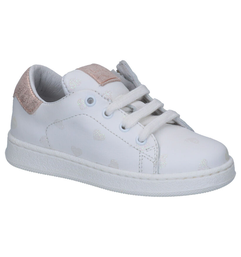 Clic! Baskets basses en Blanc en cuir (270506)