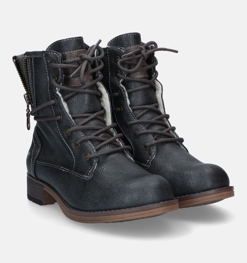 Mustang Bottines robustes en Gris pour filles (331714)
