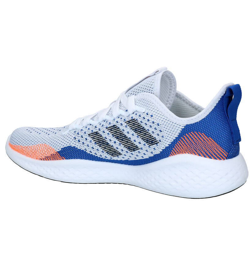 adidas Fluidflow Witte Sneakers in stof (284852)