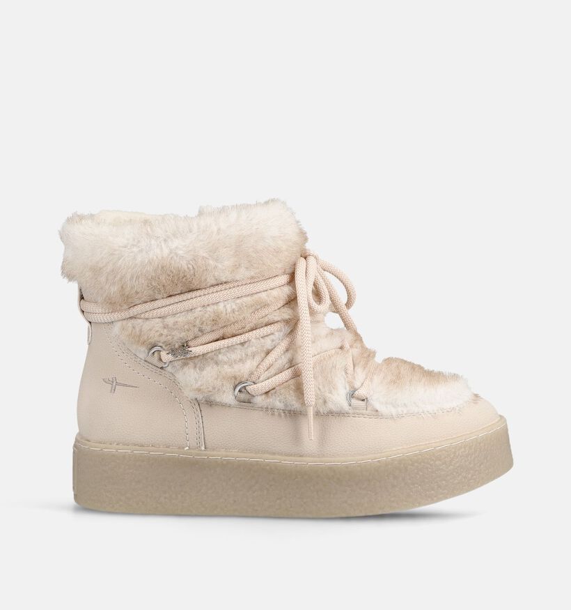 Tamaris Boots en Ecru pour femmes (378983) - pour semelles orthop&eacute;diques