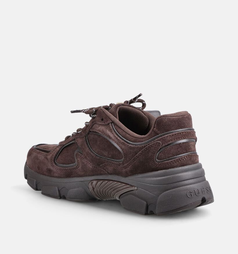 Guess Irrina Donkerbruine Sneakers voor dames (379509) - geschikt voor steunzolen