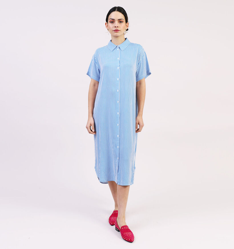 Vero Moda Bumpy Blauwe Hemdjurk voor dames (323872)