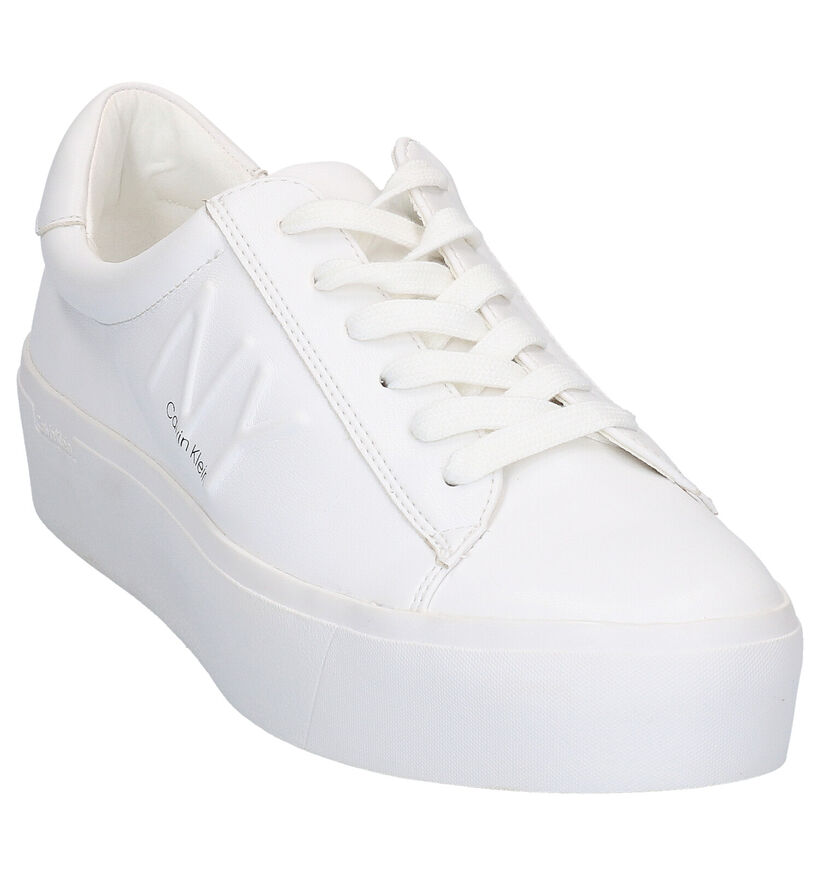Calvin Klein Jamella Chaussures à lacets en Blanc en simili cuir (269194)
