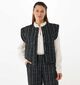 Mexx Sequins Twed Gilet en Noir pour femmes (362278)