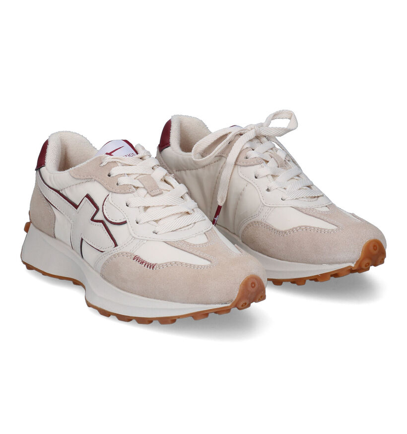 Tamaris Ecru Sneakers in kunstleer (313190)