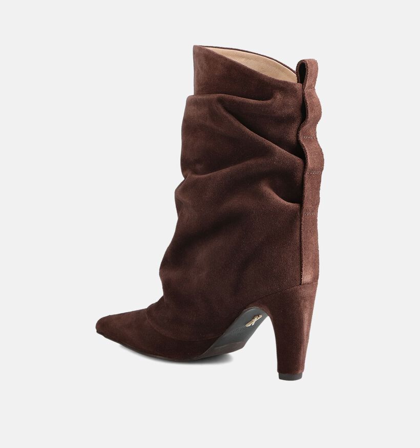 Bronx Jadey Bottes courtes en Brun foncé pour femmes (371555)