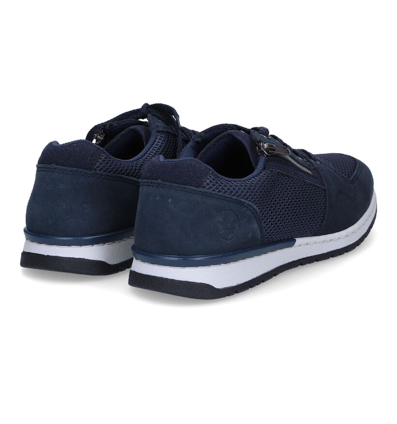 Rieker Chaussures à lacets en Bleu foncé en daim (308624)