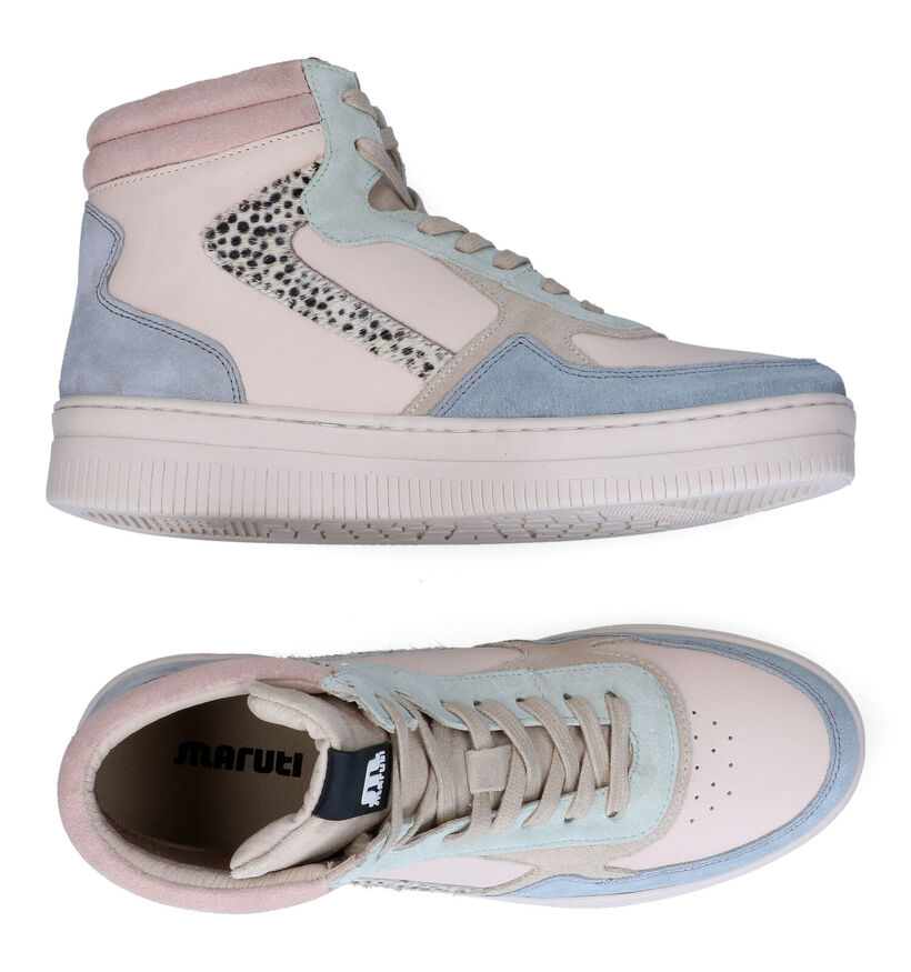 Maruti Mona Witte Hoge Sneakers voor dames (307891) - geschikt voor steunzolen