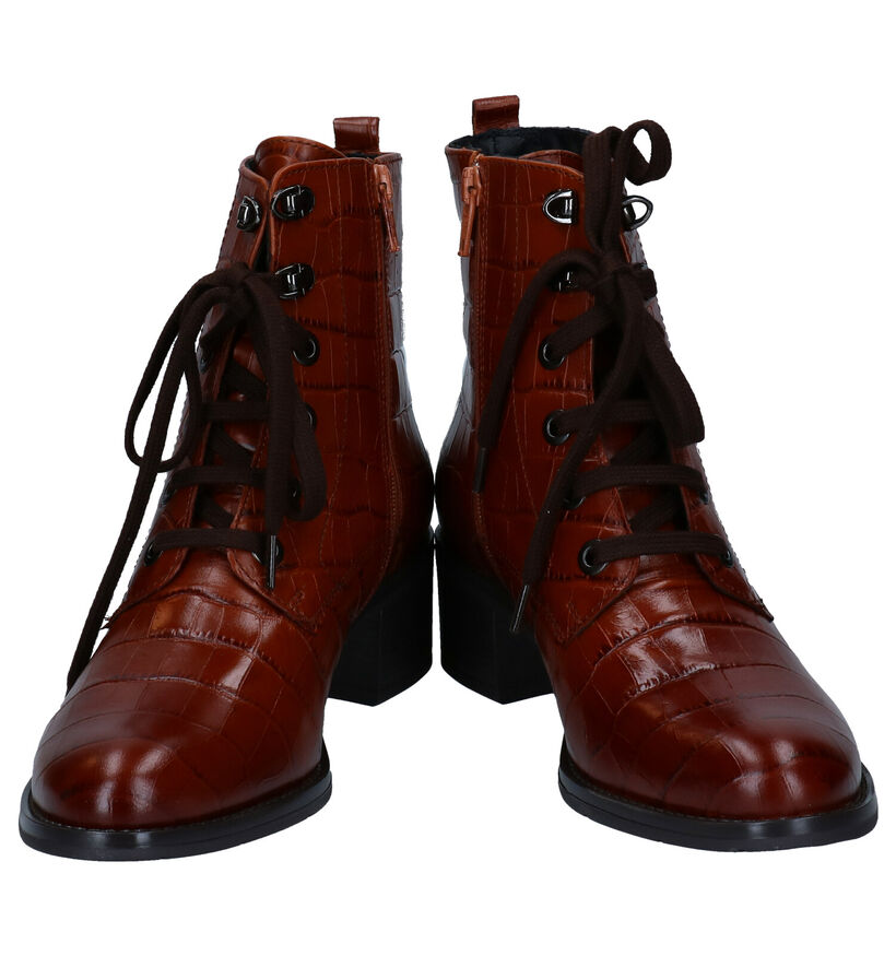 Hush Puppies Ollya Bottillons en Cognac en cuir (292707)