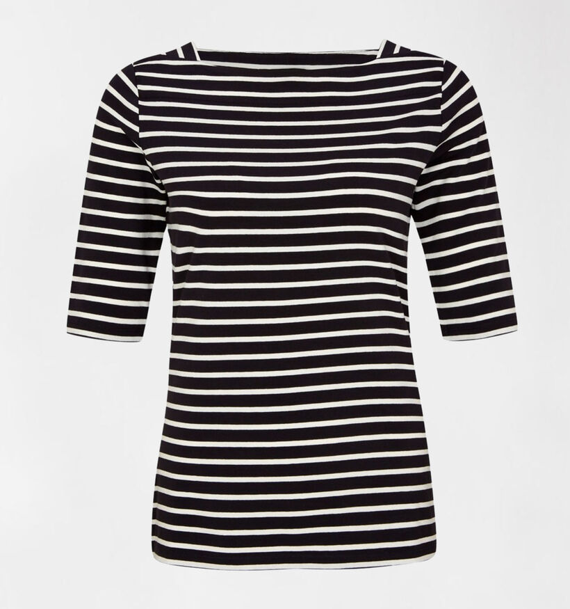 comma Blauw/Wit Gestreepte T-shirt (293065)