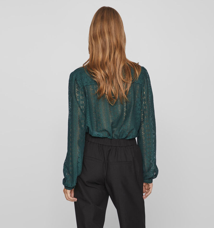 Vila Chikka Beige Kanten Blouse voor dames (344259)
