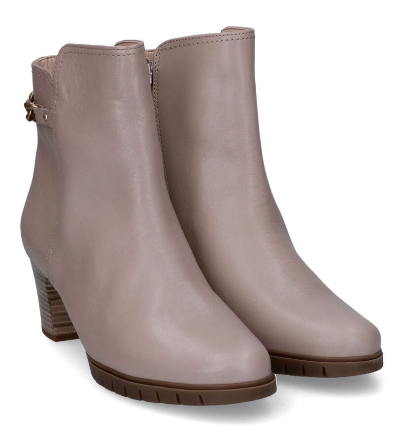 Gabor Beige Enkellaarzen in leer (315327)