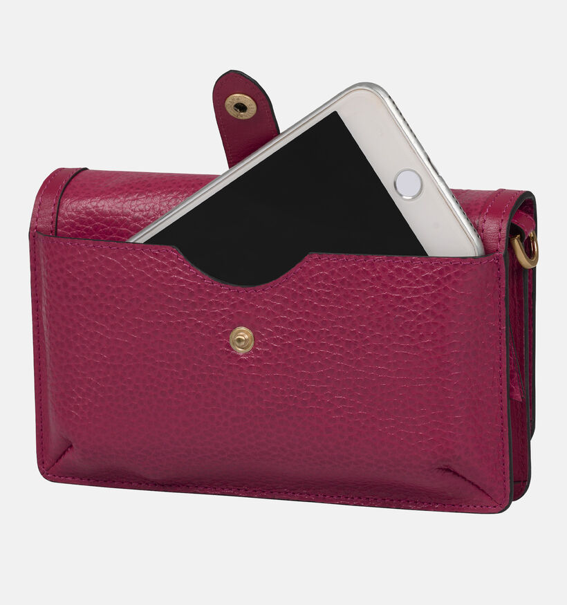 Burkely Fuchsia Telefoontasje voor dames (337905)