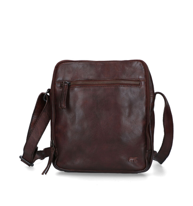 Bear Design Cognac Schoudertas in leer (329783)