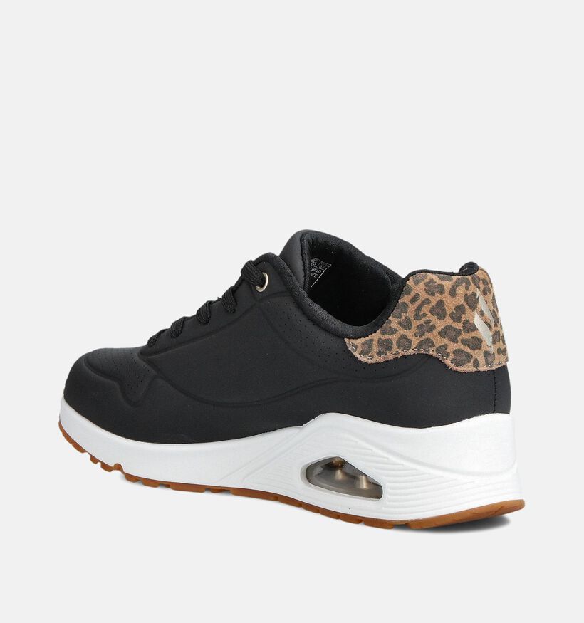 Skechers UNO JUNGLE NITE Baskets sportives en Noir pour femmes (360899) - pour semelles orthopédiques