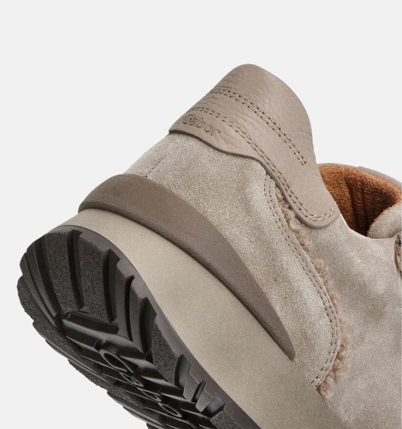 Gabor Dreamvelour Grijze Sneakers voor dames (360292) - geschikt voor steunzolen