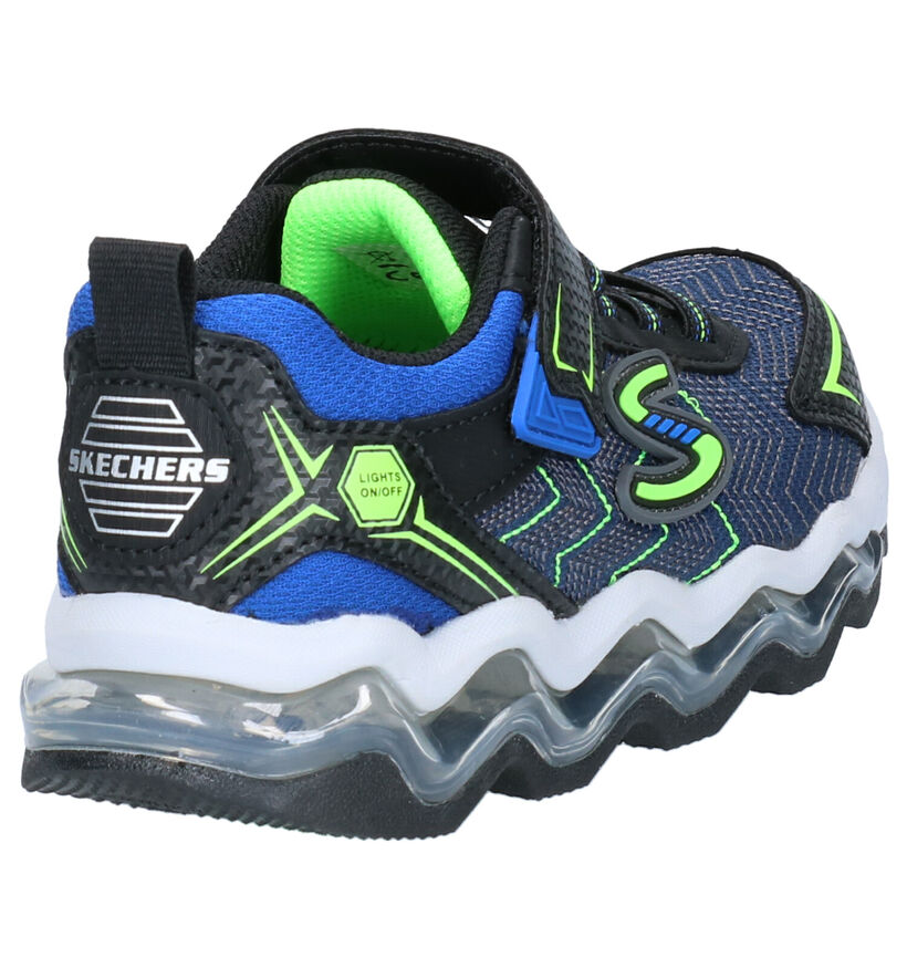Skechers Turbowave Blauwe Sneakers in kunstleer (263922)