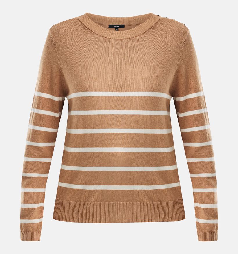 Mexx Aster Striped Pull en Marron pour femmes (368518)