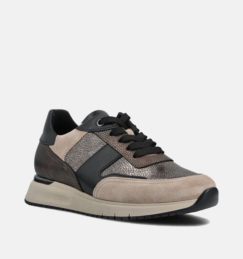 Gabor Chaussures à lacets en Taupe pour femmes (360307) - pour semelles orthopédiques
