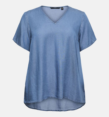Vero Moda Curve T-shirts Blauw
