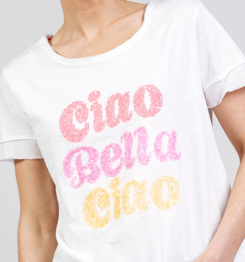 The Shirt Projct Ciao Bella Witte T-shirt voor dames (374352)