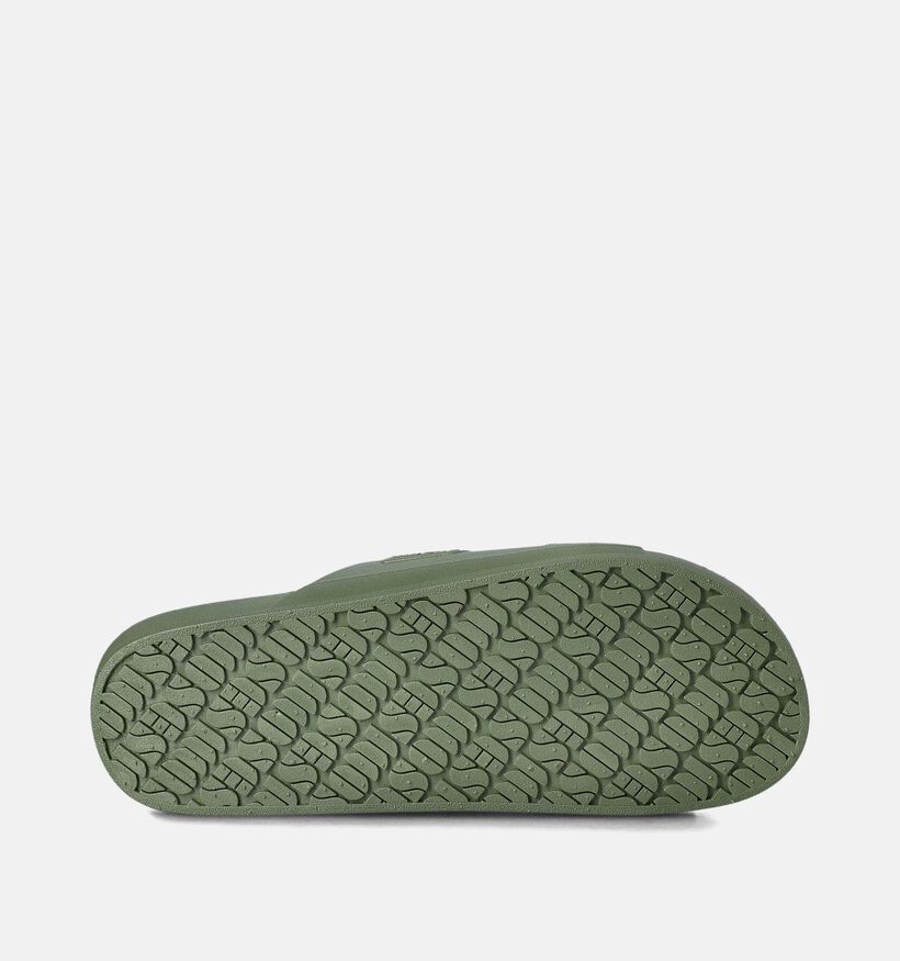 Freedom Moses Basic Claquettes en Vert kaki pour femmes (354876)