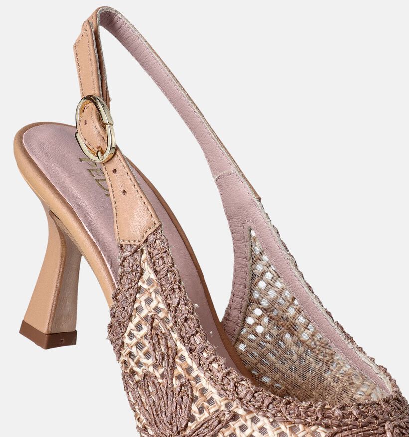 Pedro Miralles Bruine Slingback Pumps voor dames (357627)