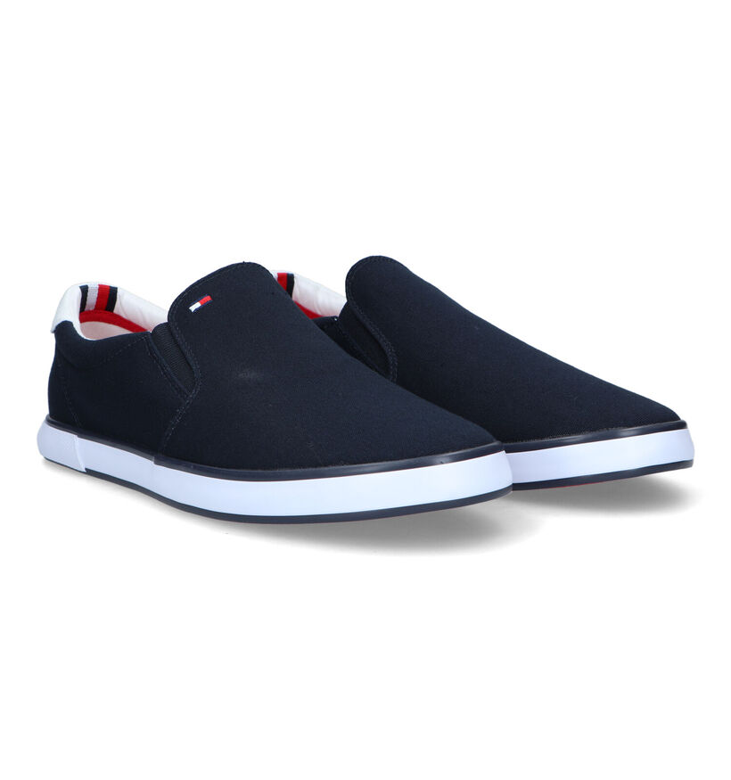 Tommy Hilfiger Iconic Baskets slip-on en Bleu pour hommes (336690) - pour semelles orthopédiques