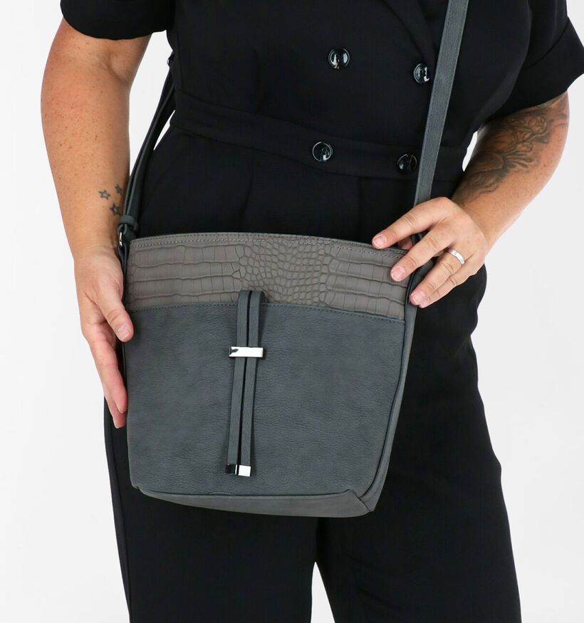 Gabor Gitte Sac porté croisé en Gris en simili cuir (279513)