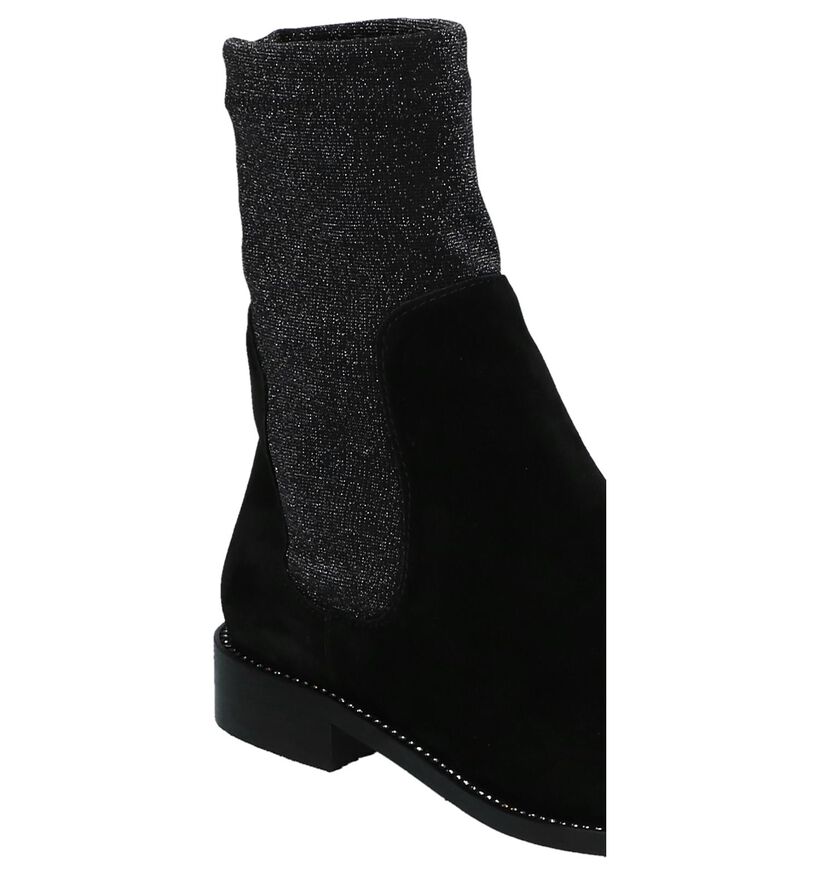 Love Zwarte Chelsea Boots in daim (231316)