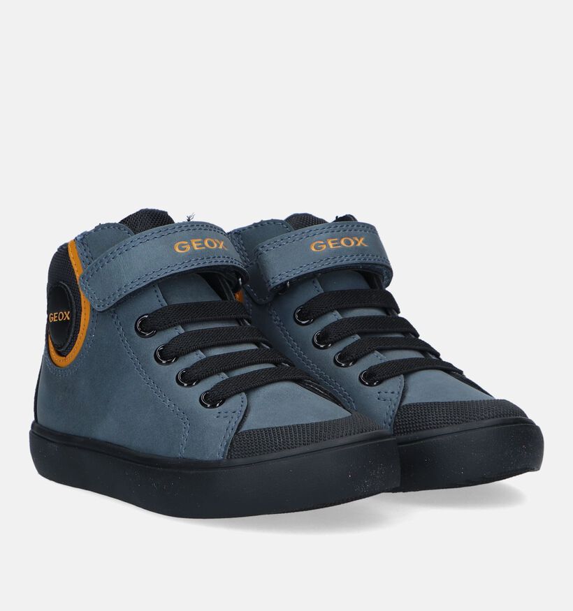 Geox Gisli Blauwe Hoge Sneakers voor jongens (330083) - geschikt voor steunzolen