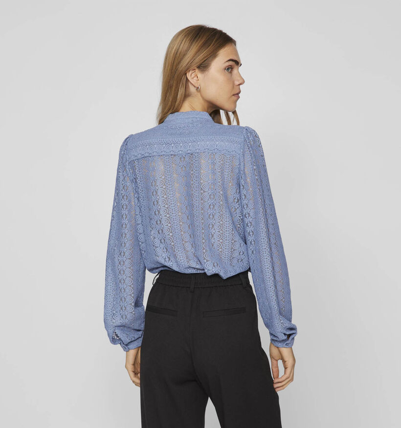 Vila Chikka Lace Blouse dentelle en Bleu pour femmes (335448)