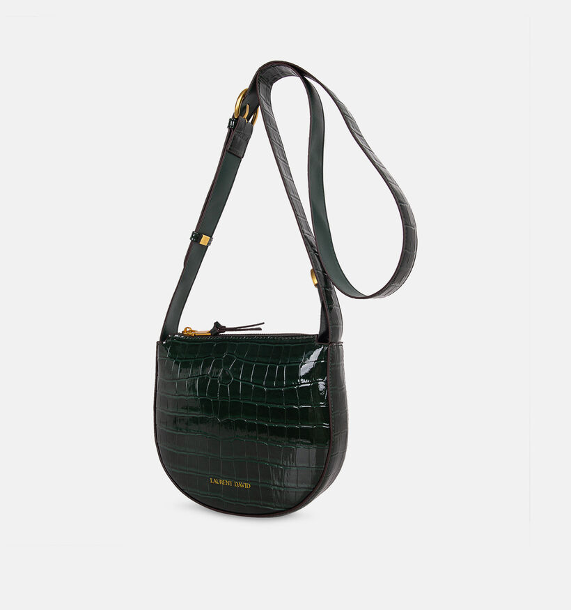 Laurent David Donkergroene Crossbodytas voor dames (381497)