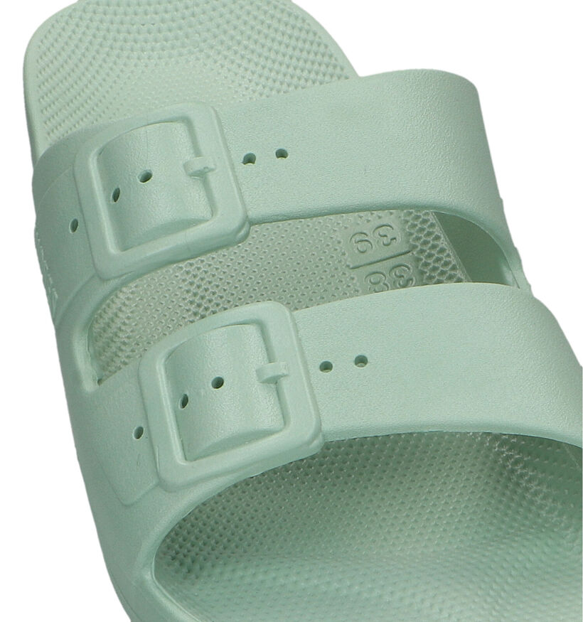 Freedom Moses Basic Nu-pieds en Vert Kaki pour femmes (340276)