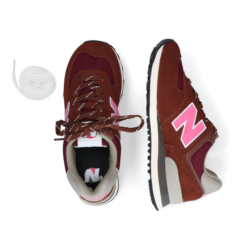 New Balance U574 Bruine Sneakers voor dames (311798) - geschikt voor steunzolen