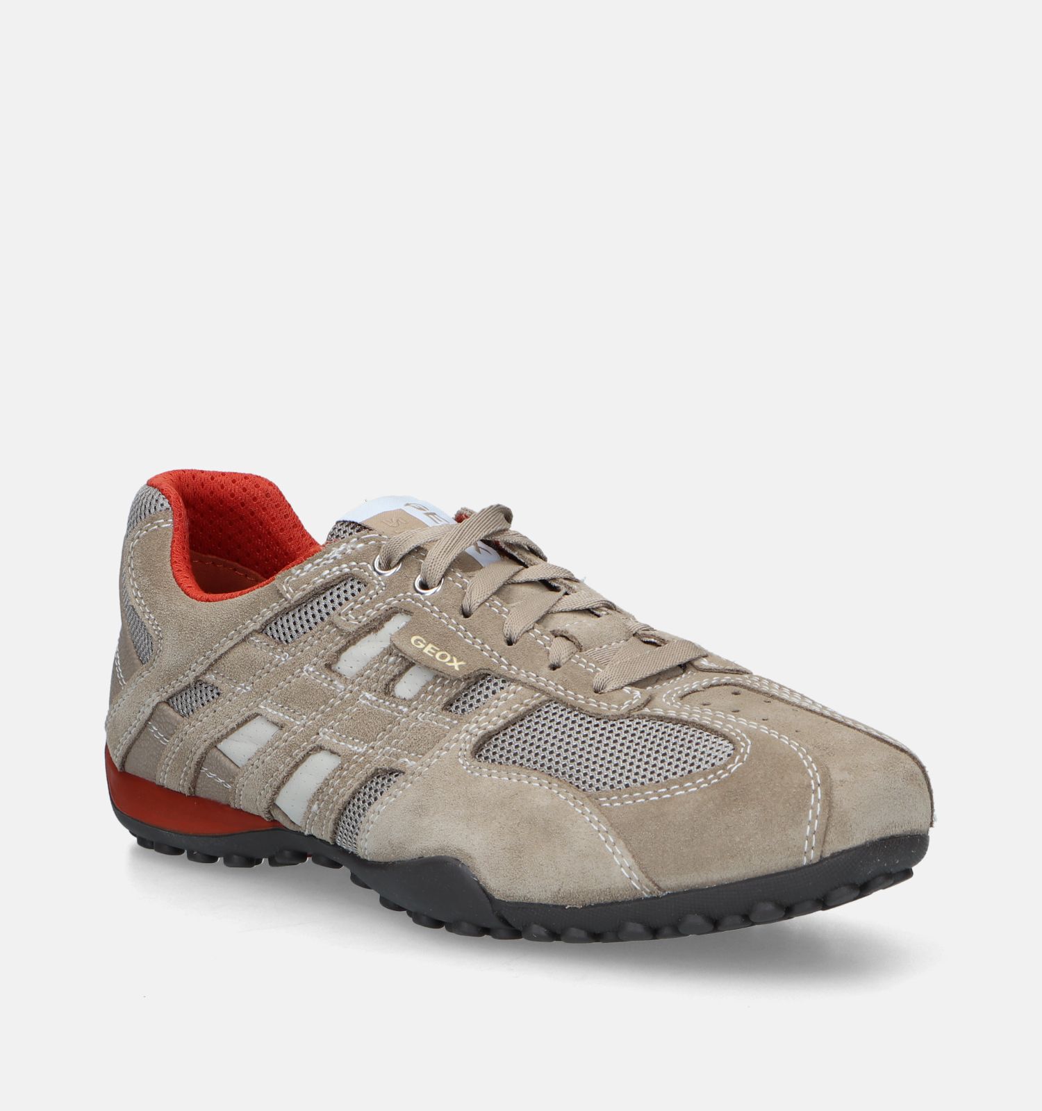 Geox Snake Beige Casual Schoenen Heren Lage schoenen Online op TORFS.BE