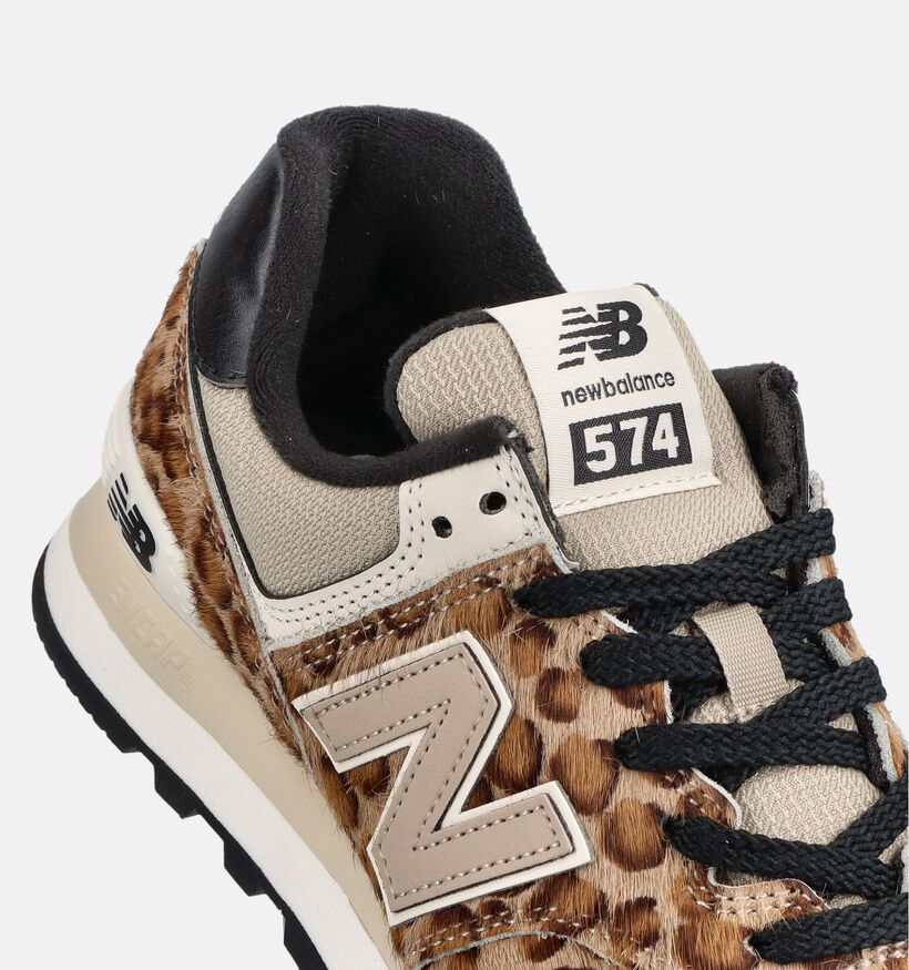 New Balance 574 Baskets basses en Marron pour femmes (374981) - pour semelles orthop&eacute;diques