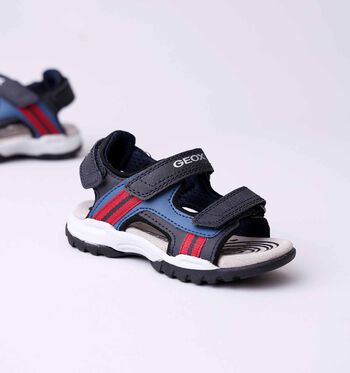 Geox Respira Sandalen Zwart/Blauw