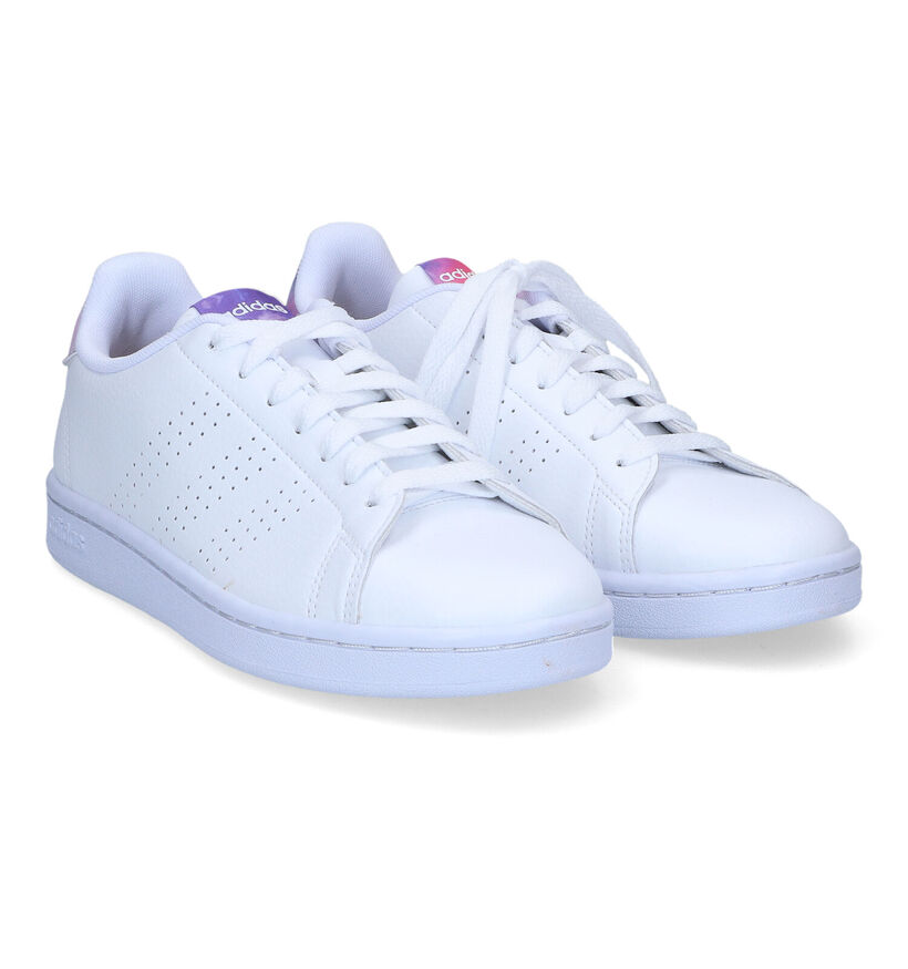 adidas Advantage Baskets en Blanc pour femmes (341435)